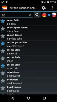 German Czech Dictionary FREE android App screenshot 2